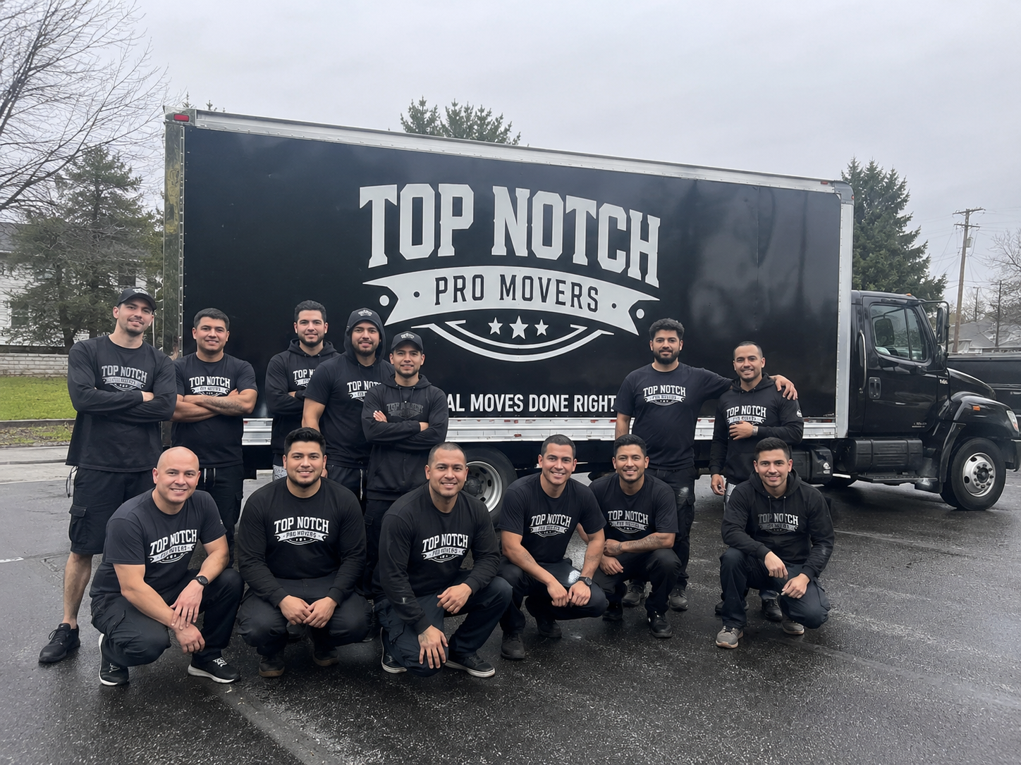 Top Notch Pro Movers team-with truck